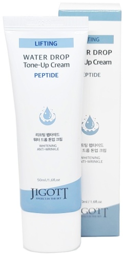 Jigott крем Lifting Peptide Water Drop Tone-Up Cream для лица, для зоны декольте 50 мл