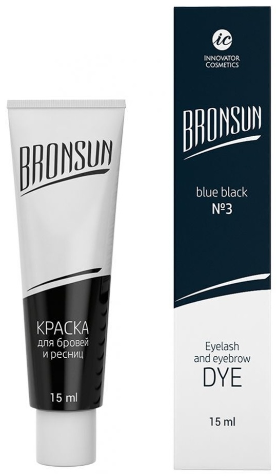 Bronsun Eyelash and Eyebrow Dye гель-краска Blue Dlack 15 мл