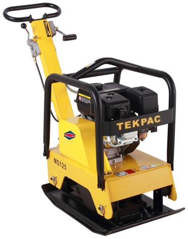 Виброплита TekPac MS125-4(Honda GX160) + Rubber mat, бензиновый двигатель
