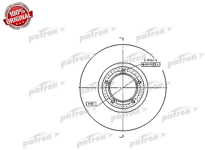 Диски PATRON передние PBD1622