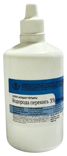 Купить Перекись Водорода раствор 3% 100 мл в Алматы – Магазин на Kaspi.kz