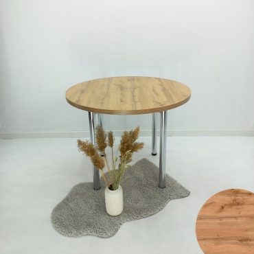 Обеденный стол MEBEL STYLE GROUP 23, 90х90x80 см, ЛДСП, коричневый