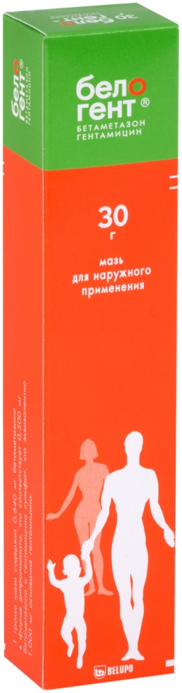 БЕЛОГЕНТ 30г мазь д/нар прим