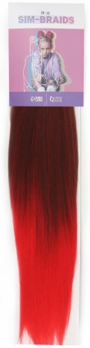 Queen fair Sim-Braids канекалон красно-русый женский FR-10