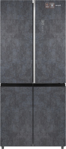 Weissgauff WCD 590 NoFrost Inverter Premium Biofresh Rock Glass серый