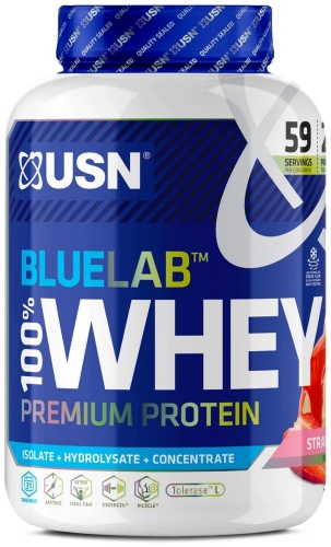 USN BlueLab 100% Whey клубника 2000 г