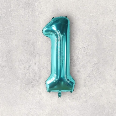 Воздушный шар KOLDAN однотонный 1 шт, бирюзовый