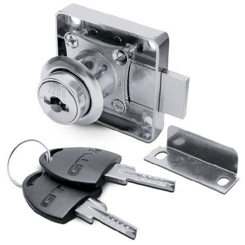 Замок GTV 102457769, 1 шт, металл, серый