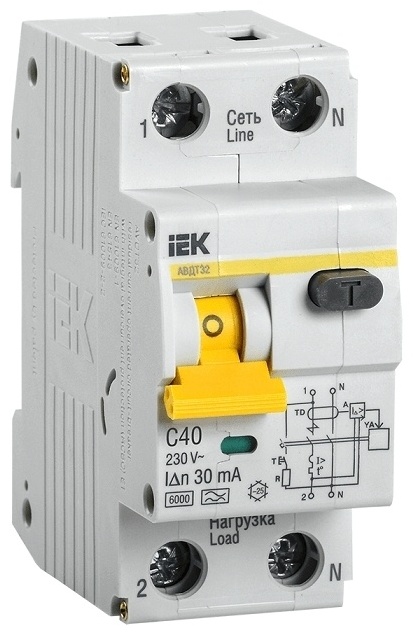 IEK УЗО АВДТ 32 40А IEK (6/60)