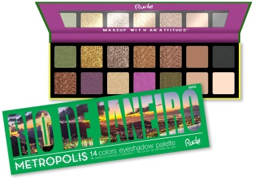 RUDE тени прессованные Metropolis Eyeshadow Palette Rio De Janeiro
