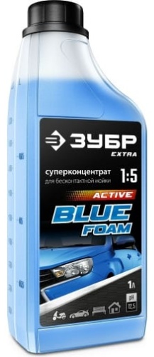 ЗУБР автошампунь 70651-1 Extra Blue Foam 1 л