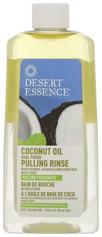 DESERT ESSENCE Coconut Oil Dual Phase, Pulling Rinse масло фруктовый 236 мл