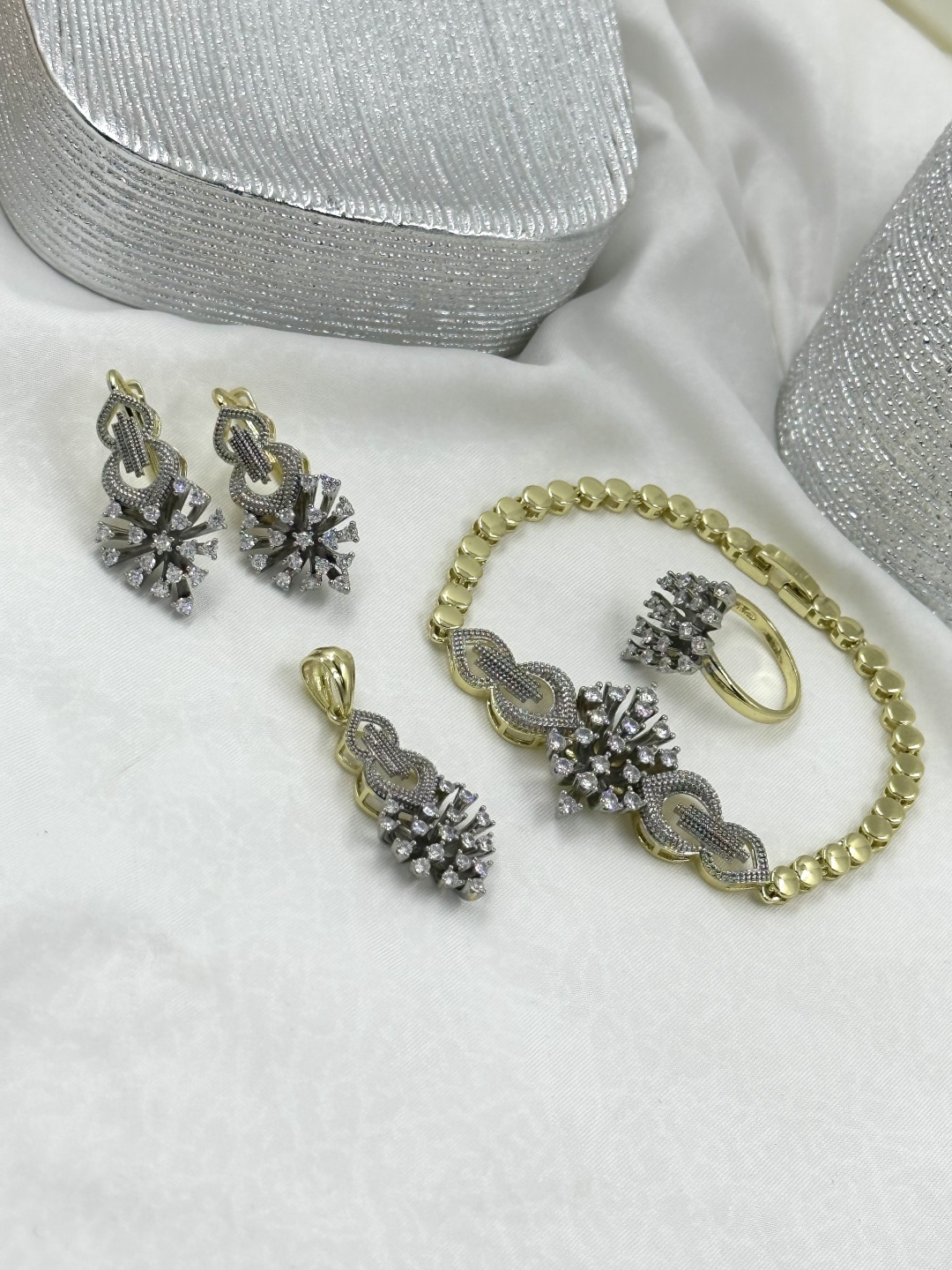 NS_Collections нержавеющая сталь, кристаллы Swarovski