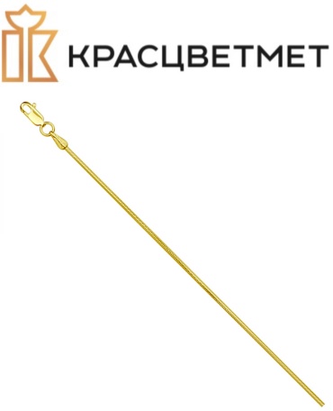 КРАСЦВЕТМЕТ НЦ 15-078 длина 45 см, вес 5.99 г золото, плетение снейк
