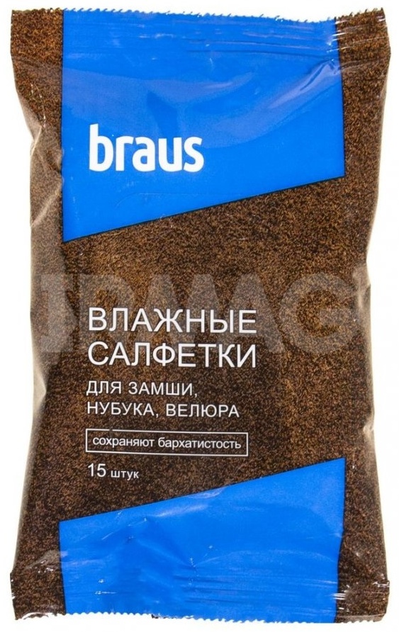 Braus влажные салфетки бесцветный, 28421
