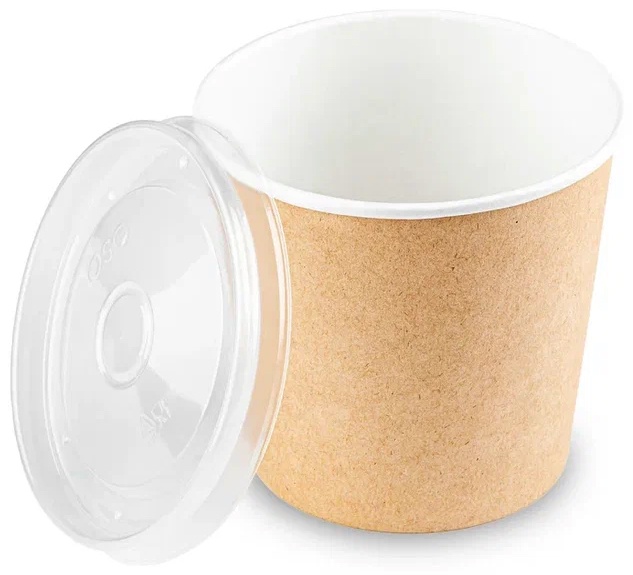 OSQ контейнер OSQ Round Bowl 400 бежевый 50 шт