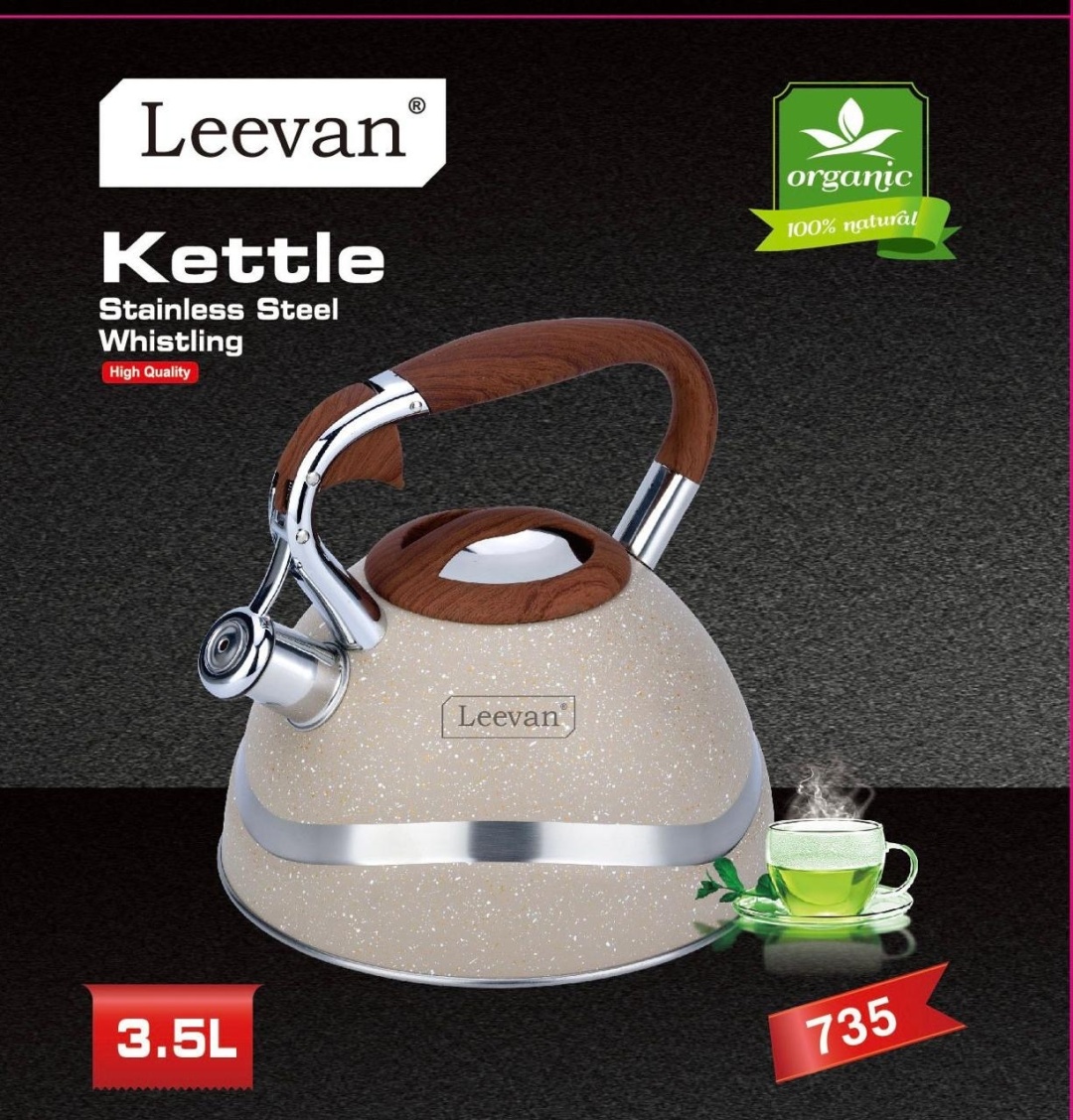 Leevan чайник 735 3.5 л, нержавеющая сталь