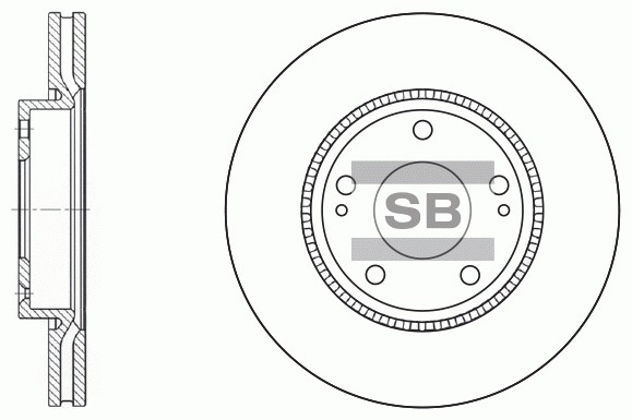 Диски Sangsin Brake передние SD1048-M