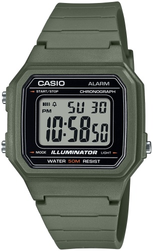 Кварцевые CASIO W-217H-3AVDF полиуретан