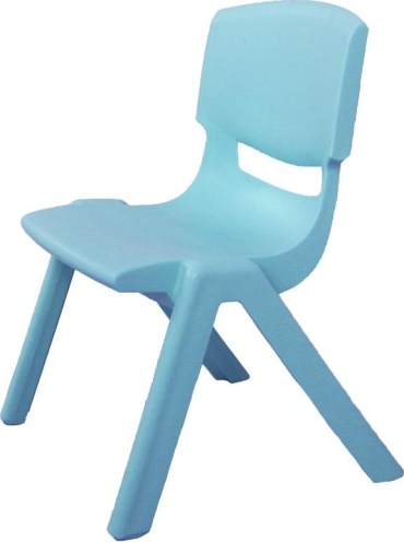 Стул МЭР 8228001, пластик, 35x27x55, голубой