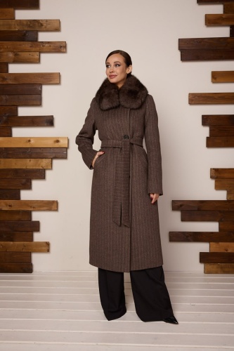 Пальто LIARA MODA коричневый
