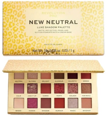 Revolution Pro тени прессованные New Neutral Palette Luxe