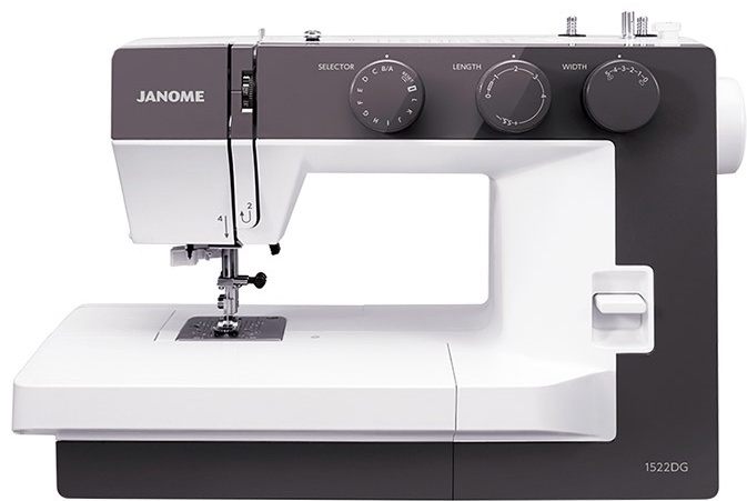Швейная машина Janome 1522DG белый, серый