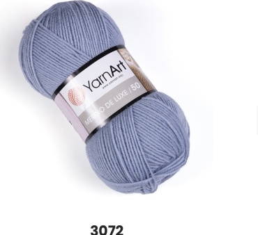 Моток YarnArt Merino de luxe 3072 Джинсовый 280 м 100 г