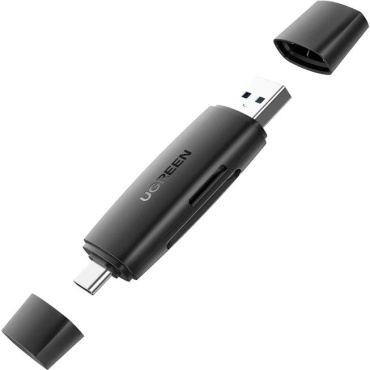Ugreen 80191 USB Type-C для SD, SDHC, SDXC, microSD, micro SDHC, micro SDXC, MMCmicro, RS-MMC