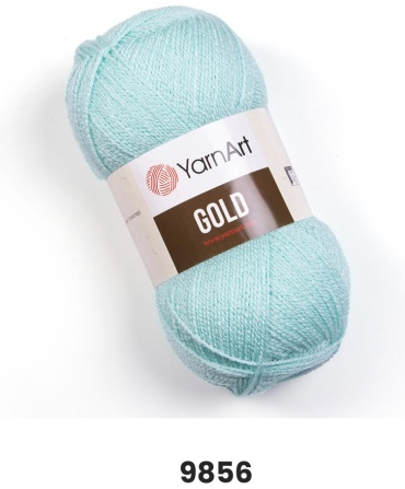 Моток YarnArt 9856 голубая бирюза 400 м 100 г