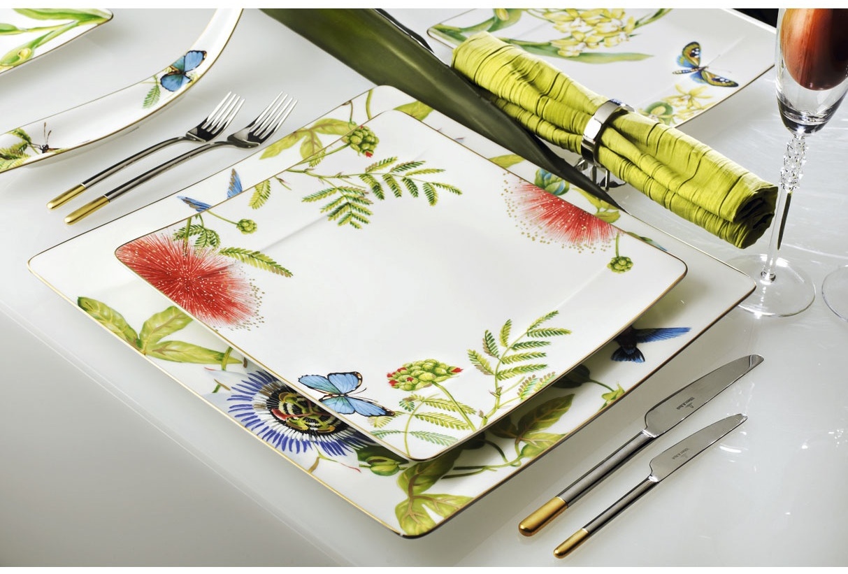 Обеденная тарелка Villeroy&Boch 27x27 см, 1 шт, костяной фарфор