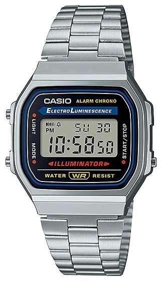 Кварцевые CASIO A168WA-1WDF пластик