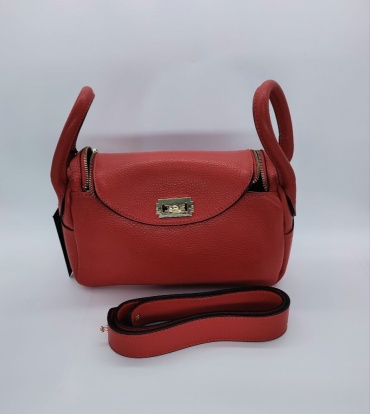Сумка кросс-боди Leather натуральная кожа красный
