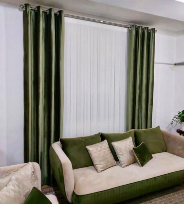 Комплект A STEEL 400x260 см 2 шт, бархат, зеленый