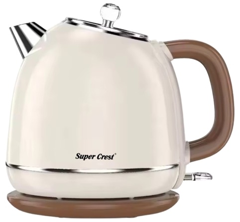 Электрочайник Super Crest SCT-4027 коричневый, белый