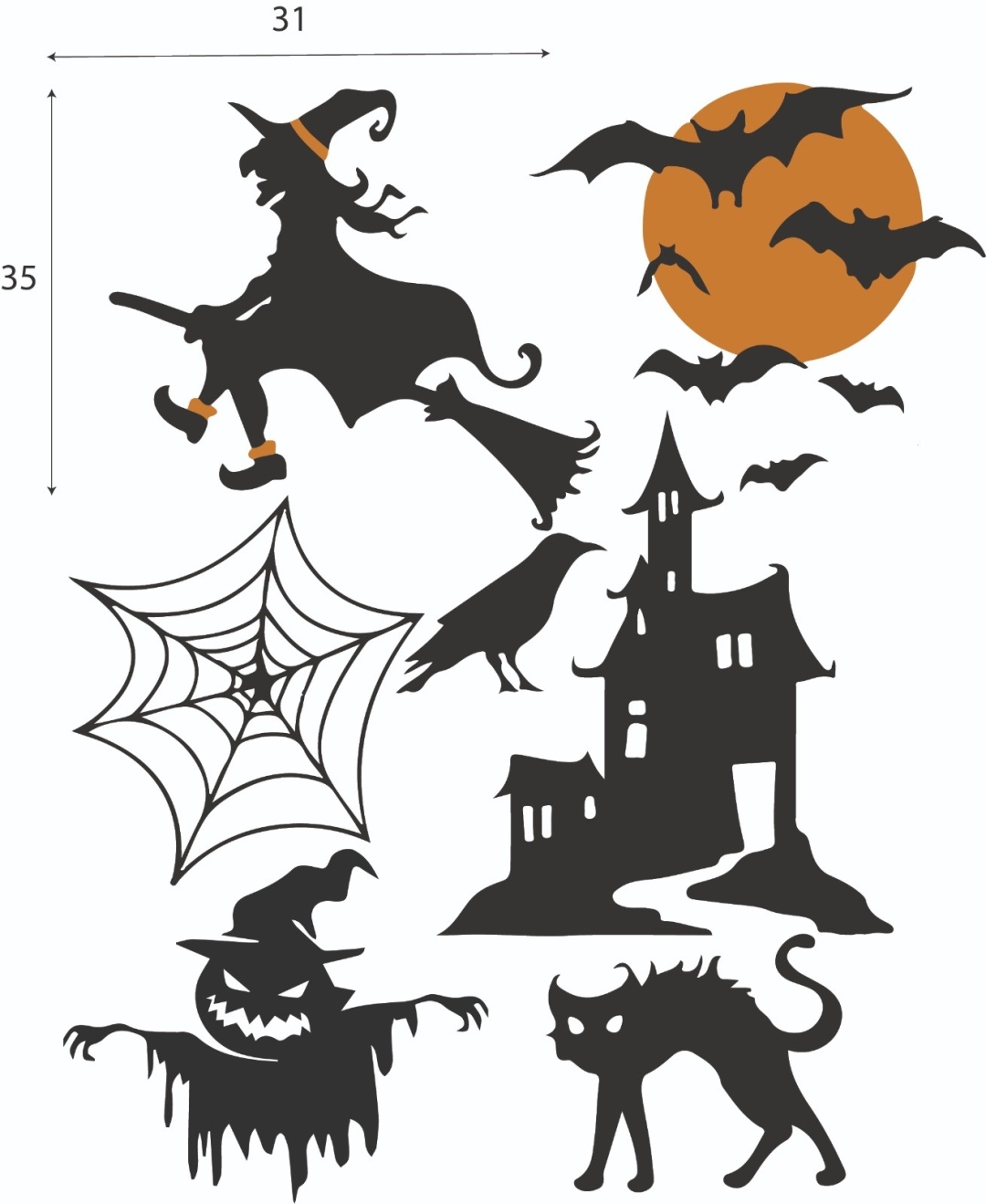DIVAD Halloween 164666 80x149 см