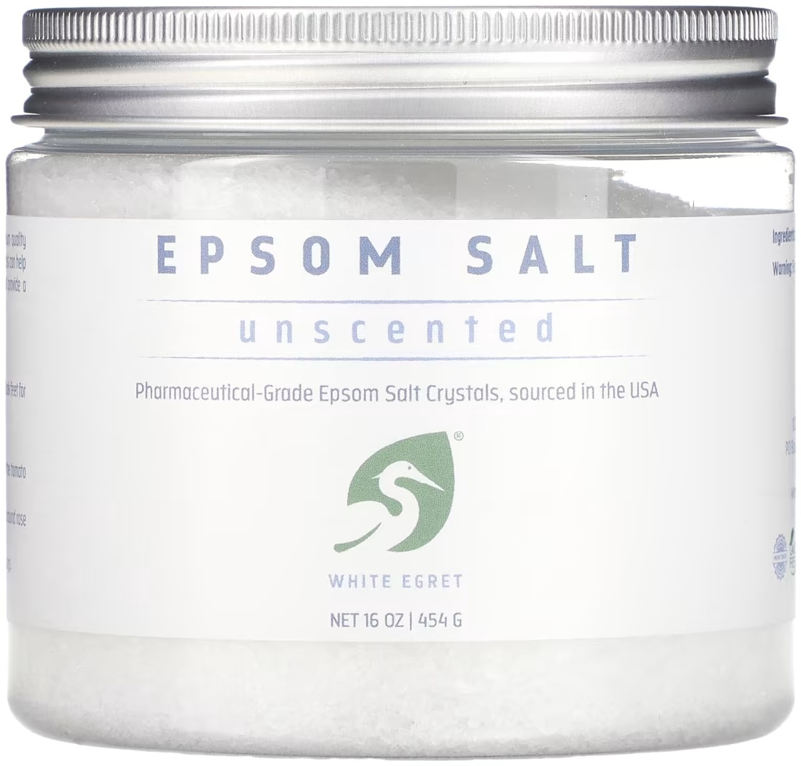 White Egret Personal Care Epsom Salt Unscented морская соль 454 г