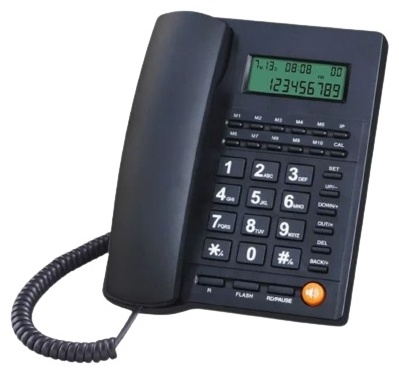 Купить Проводной телефон Panasonic KX-TSC95CID черный в Алматы ...