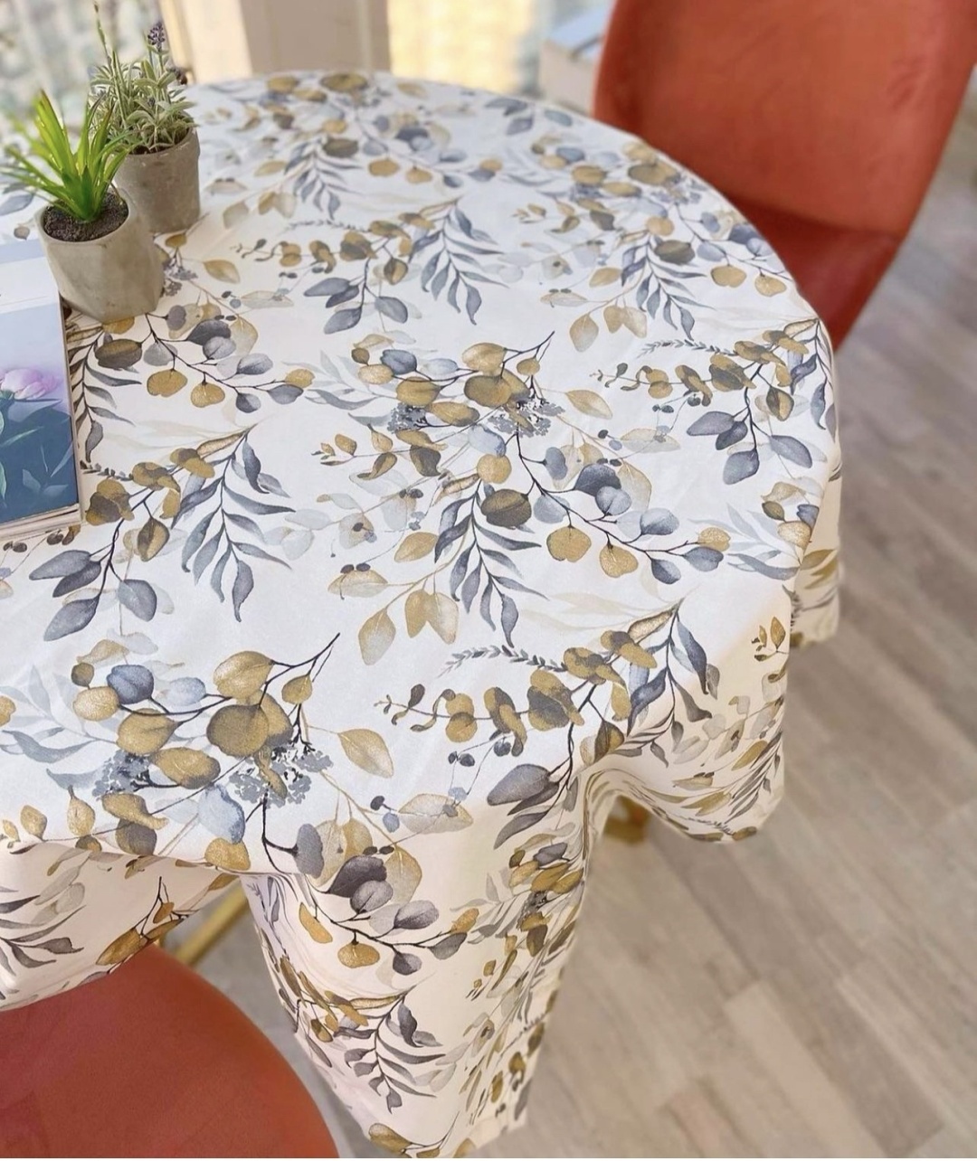 Скатерть Maryam decor & textile Круглая  140x140 см, хлопок, дак, 1 шт