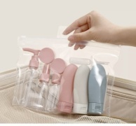 Флакон дорожный наливным путем пластик 80 мл 8 шт