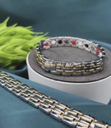 Xuping Jewelry длина 21 см медицинская сталь, гематит, магнезит