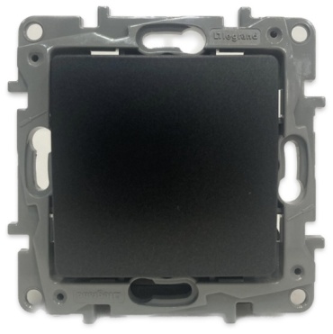 Выключатель клавишный Legrand Etika 672605, черный
