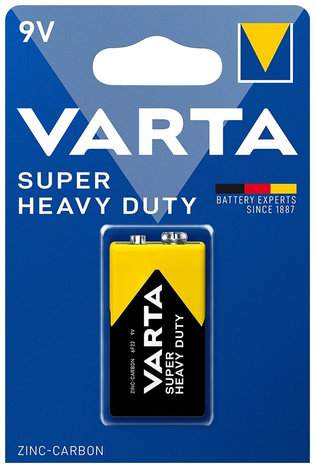 Купить Батарейка 9V VARTA 1 шт в Алматы – Магазин на Kaspi.kz