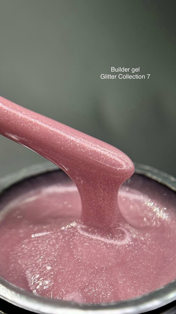 Novel гель Builder gel Glitter Collection 7 15 мл
