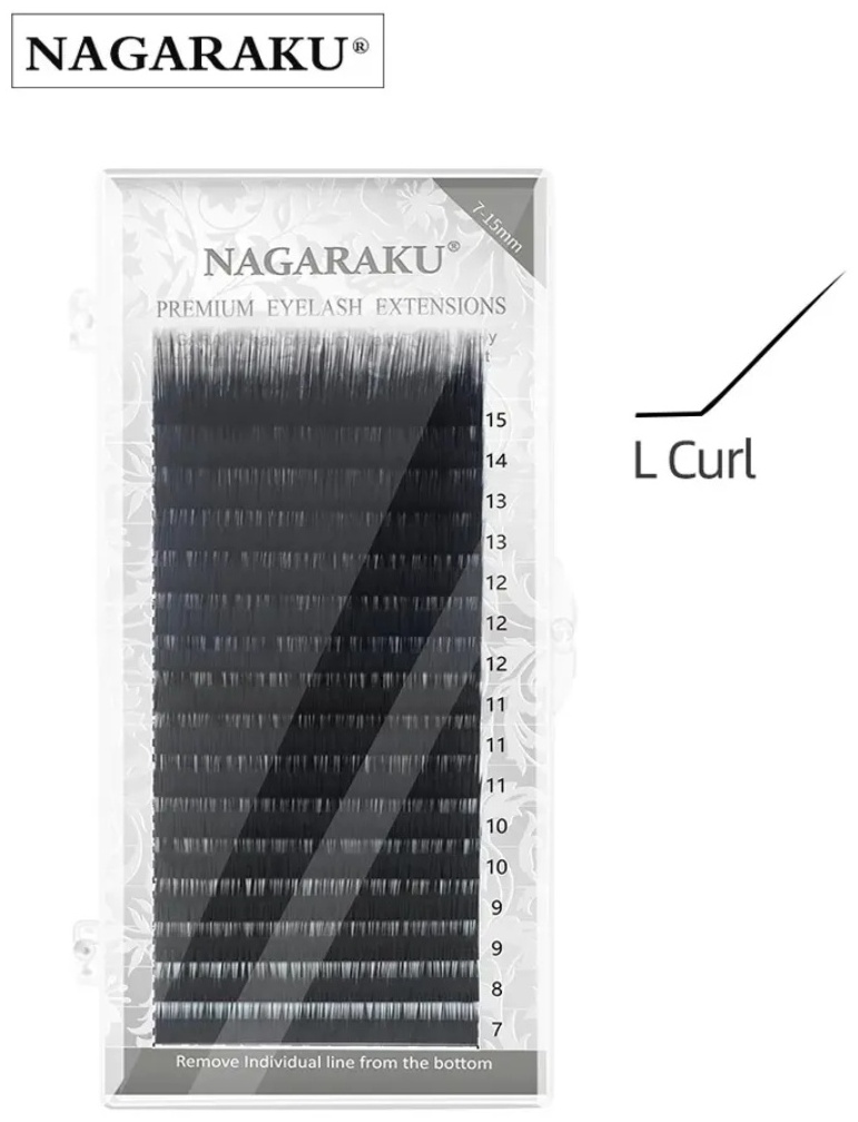 NAGARAKU единичные L 0.10 мм черный 13 мм