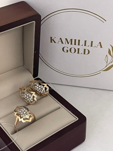 KAMILLLA GOLD KG-XW2J0Q24MET965 вес 7.44 г золото, цирконий