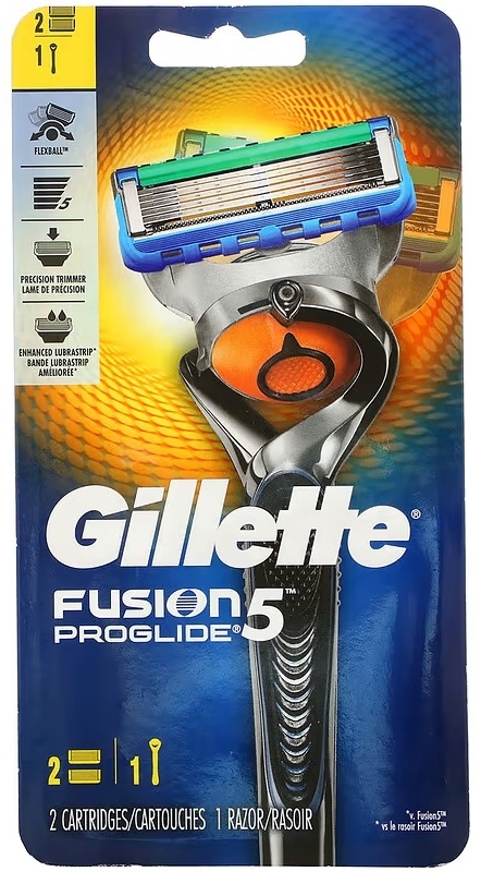Gillette Fusion5 Proglide бритвенный станок 1 шт + сменные кассеты 2 шт