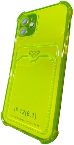 Чехол 100baksovwallet для Apple iPhone 12 зеленый