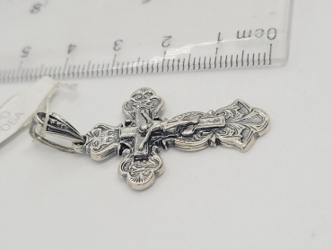 Крестик AQUAMARINE T779032 вес 5.50 г серебро, без вставок