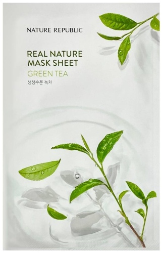 Маска для лица Nature Republic тканевая Real Nature Mask Sheet Green Tea 1 шт